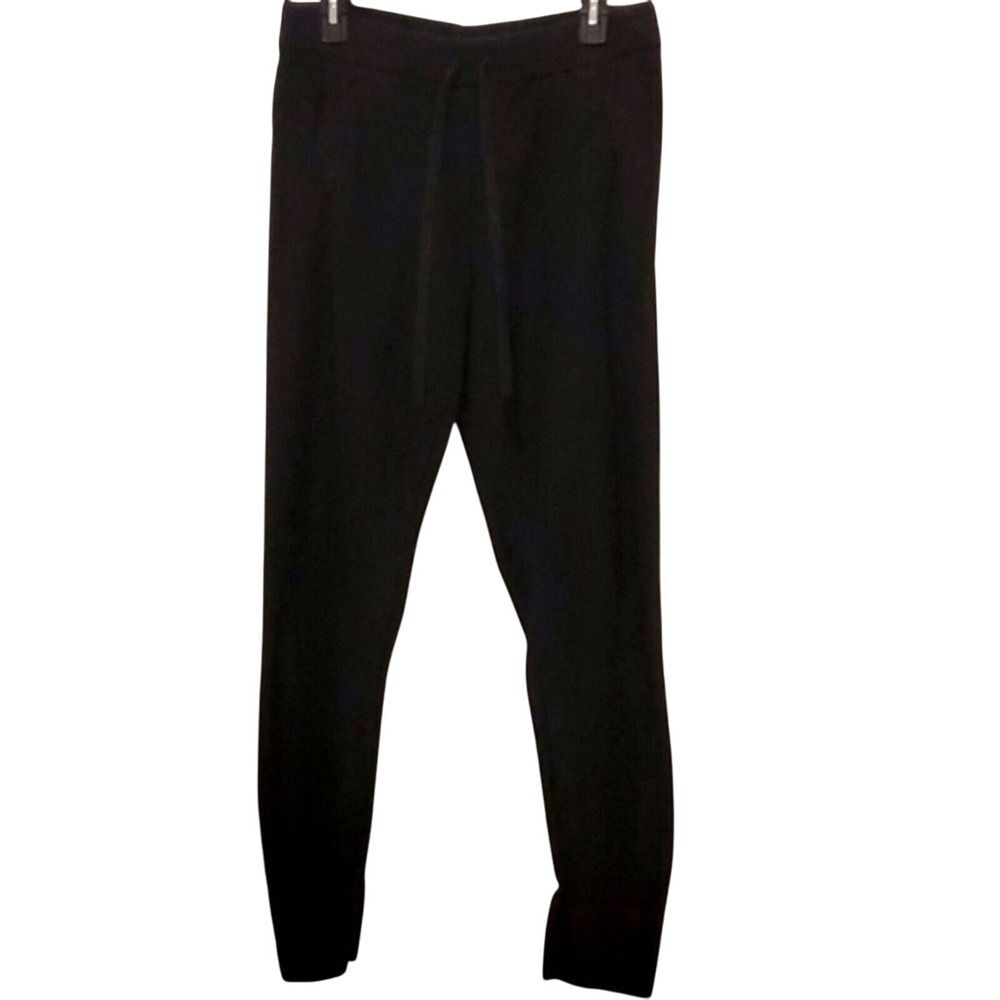 Black Joggers Lounge Pants Drawstring Waist Casual Comfy